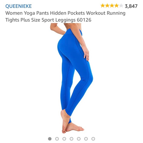 Royal blue leggings size small. - Picture 3 of 7